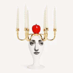 Hot Candelabro Sul Tardi - Decoro Peccato Originale - Fragranza Frutto Proibito Candele Profumate