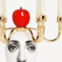 Hot Candelabro Sul Tardi - Decoro Peccato Originale - Fragranza Frutto Proibito Candele Profumate