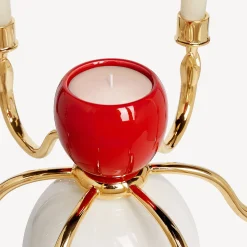Hot Candelabro Sul Tardi - Decoro Peccato Originale - Fragranza Frutto Proibito Candele Profumate