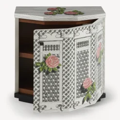 Clearance Comodino Poliedrico Musciarabia Con Rose Armadietti