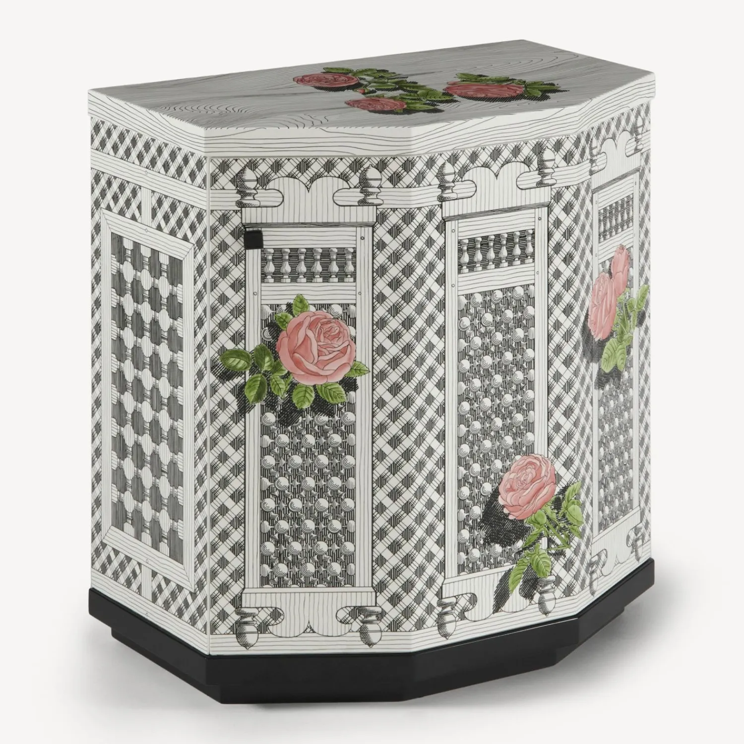 Clearance Comodino Poliedrico Musciarabia Con Rose Armadietti