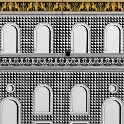 Outlet Credenza Rialzata Facciata Quattrocentesca Armadietti