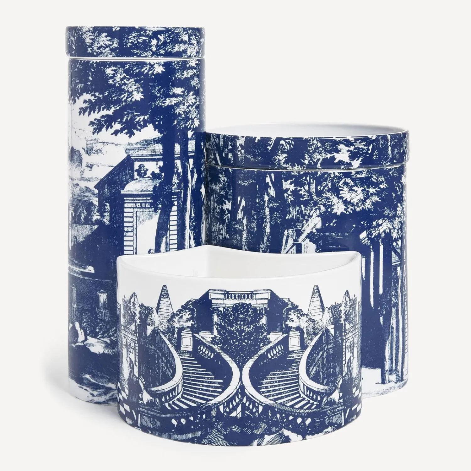 Discount Nel Mentre Set Di Tre Candele Profumate - Decoro Giardino Settecentesco - Fragranza Giardino Segreto Candele Profumate
