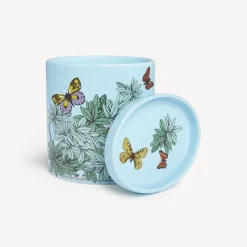Clearance Nel Mentre Set Di Tre Candele Profumate - Decoro Farfalle E Balaustra - Fragranza Giardino Segreto Candele Profumate