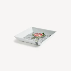 Sale Piatto Quadrato Musciarabia Con Rose Piatti Decorativi