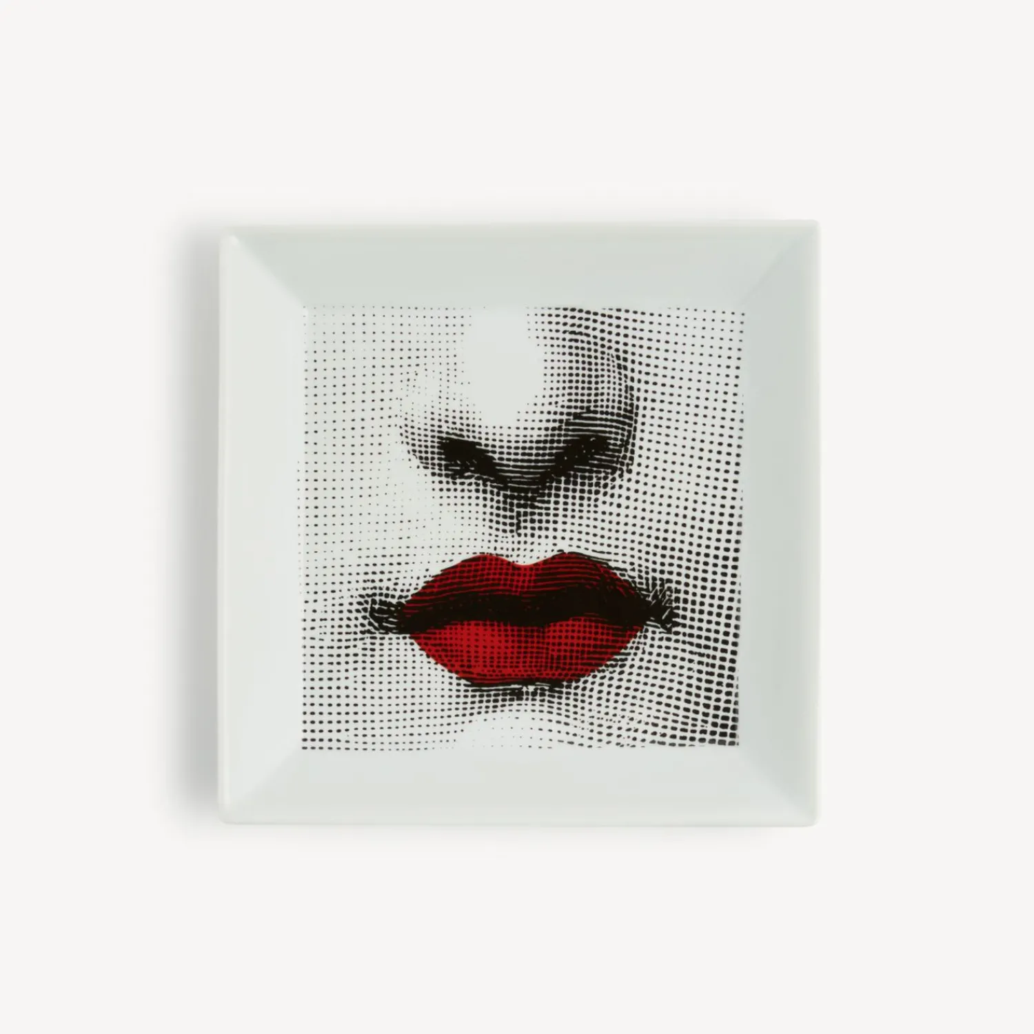 Online Piatto Quadrato Red Lips - Tema E Variazioni N.397 Piatti Decorativi