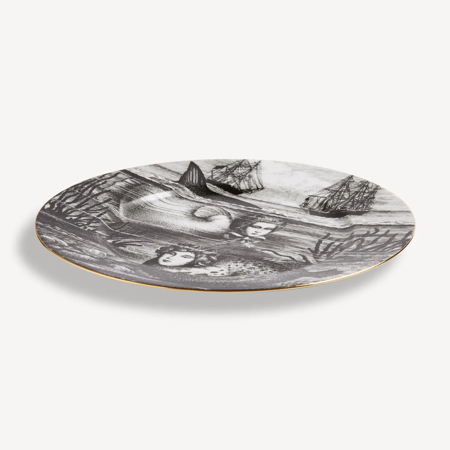 Outlet Placca Bordo Sirena N.5 Piatti Decorativi