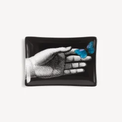 Shop Posacenere Mano Blu Farfalla Posacenere Di Design