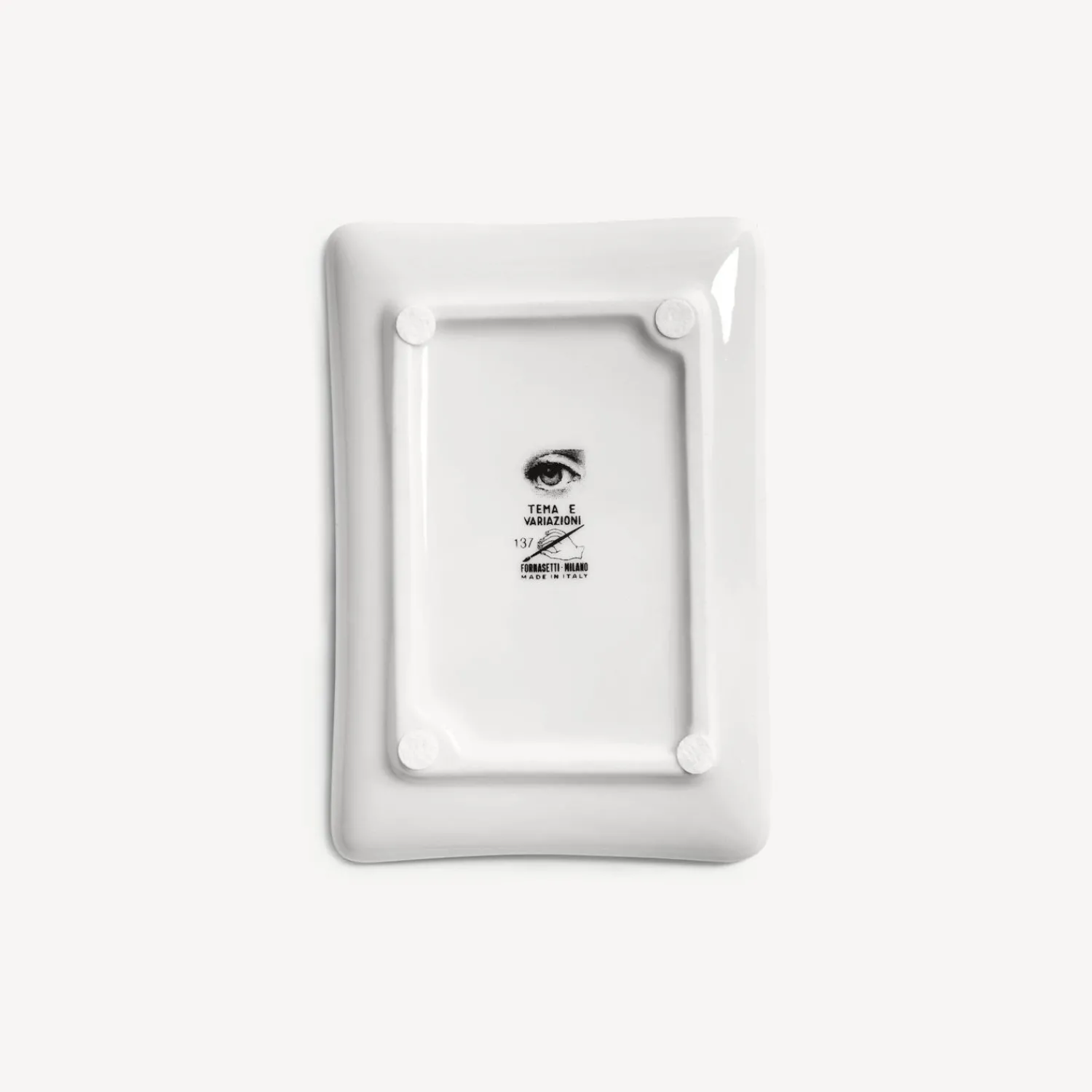 Outlet Posacenere Rettangolare Tema E Variazioni N.137 Posacenere Di Design