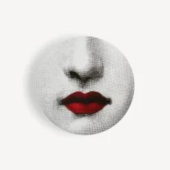 Fashion Scatola Rotonda Red Lips - Tema E Variazioni N.397 Piccoli Contenitori