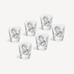 Outlet Set 6 Bicchieri Acqua Cammei Bicchieri E Sottobicchieri