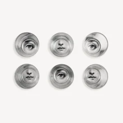 Flash Sale Set 6 Bicchieri Occhio E Bocca Bicchieri E Sottobicchieri