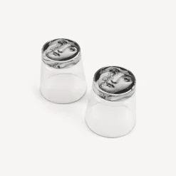 Sale Set 2 Bicchieri Tema E Variazioni Bicchieri E Sottobicchieri