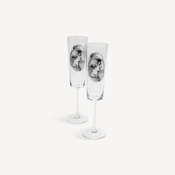 Cheap Set 2 Flauti Cammei Bicchieri E Sottobicchieri