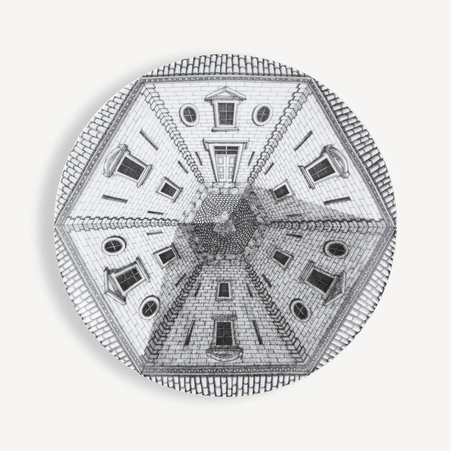 Outlet Set 6 Piatti Cortili Piatti Decorativi