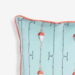 Outlet Set Di 2 Cuscini Grande Pesce Cuscini