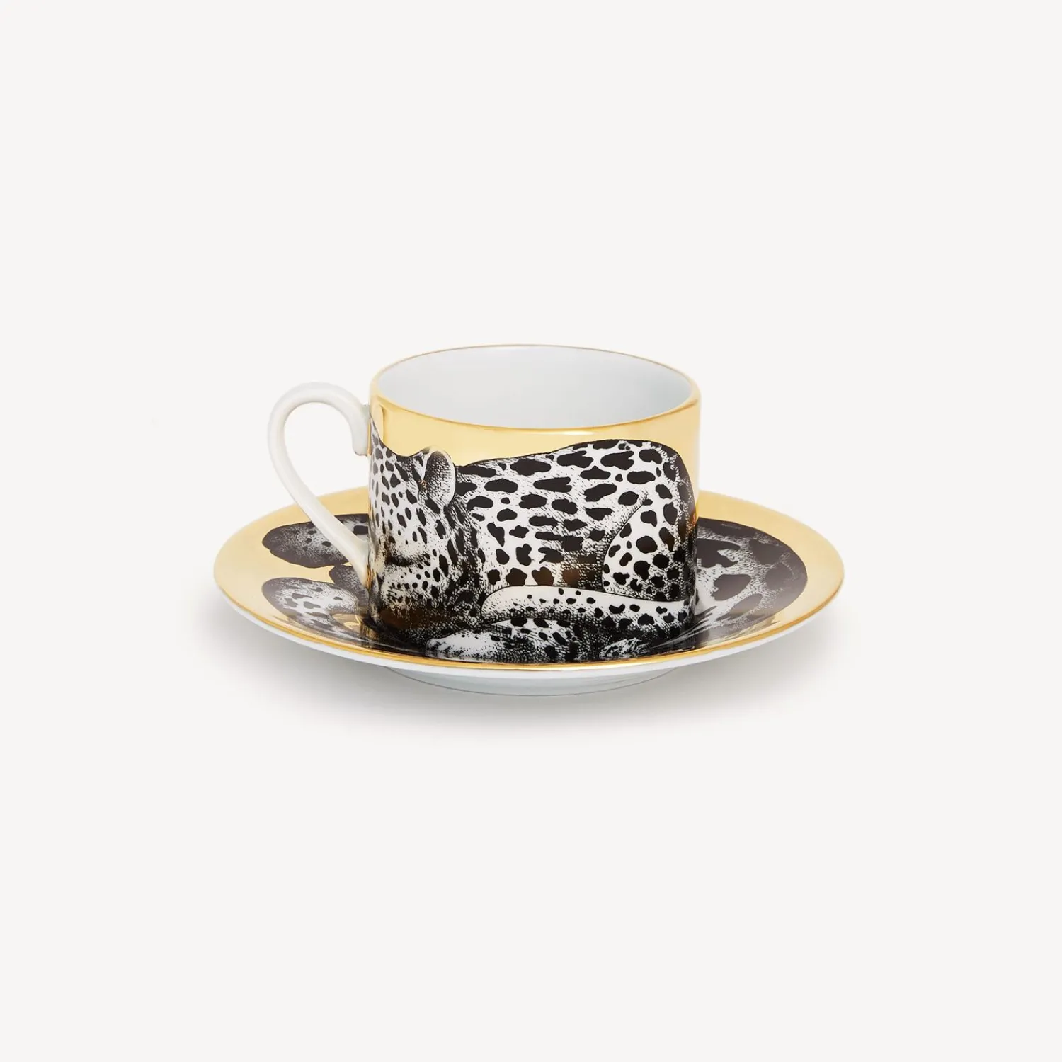 Outlet Tazza Te Alta Fedelta Leopardato Set Da Te E Caffe