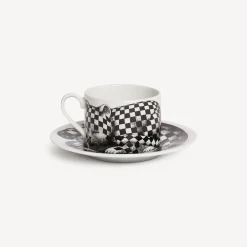 Discount Tazza Te Alta Fedelta Quadretato Set Da Te E Caffe