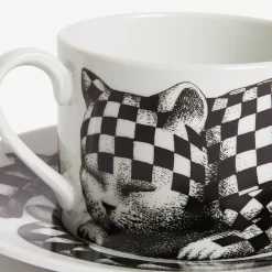 Discount Tazza Te Alta Fedelta Quadretato Set Da Te E Caffe