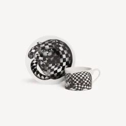 Discount Tazza Te Alta Fedelta Quadretato Set Da Te E Caffe