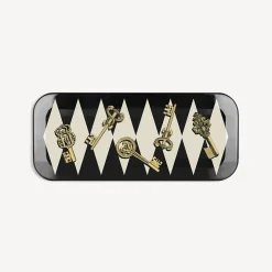 Flash Sale Vassoio Chiavi Oro E Rombi Vassoi E Pliants Decorativi