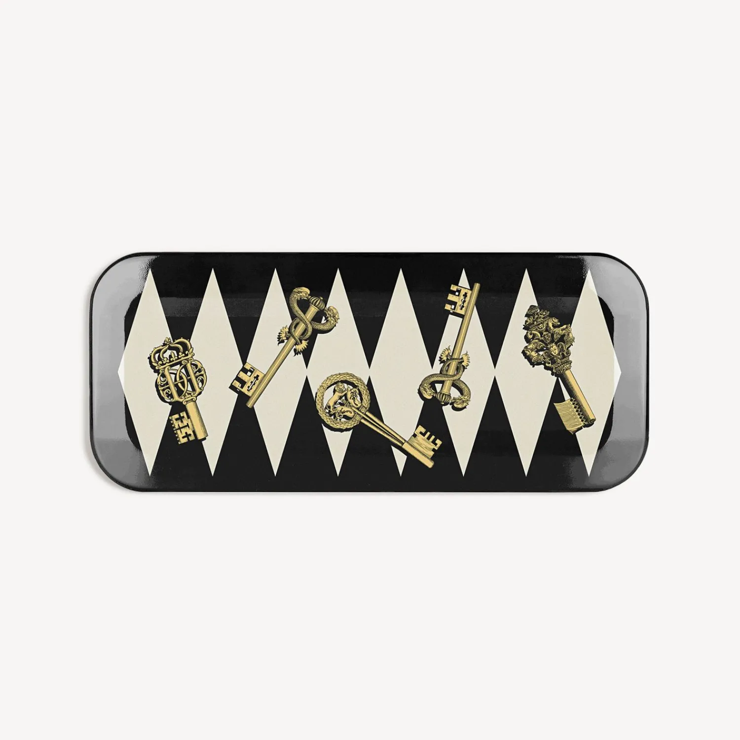 Flash Sale Vassoio Chiavi Oro E Rombi Vassoi E Pliants Decorativi