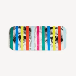 Flash Sale Vassoio Faccia E Strisce Vassoi E Pliants Decorativi