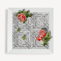 Hot Vassoio Quadrato Musciarabia Con Rose Vassoi Decorativi