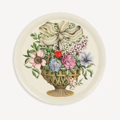 Online Vassoio Rotondo Cesto D'Oro Vassoi E Pliants Decorativi