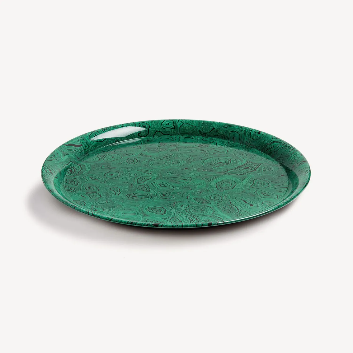 Outlet Vassoio Verde Malachite Vassoi E Pliants Decorativi