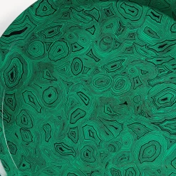 Outlet Vassoio Verde Malachite Vassoi E Pliants Decorativi